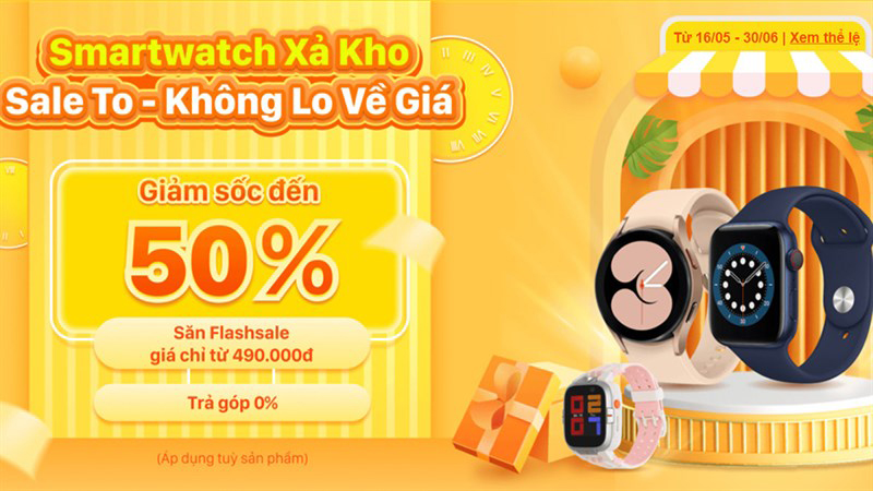 Smartwatch giảm đến 49%